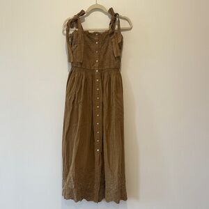 Neuflora Ochre Provo Elegant Button-Down Dress